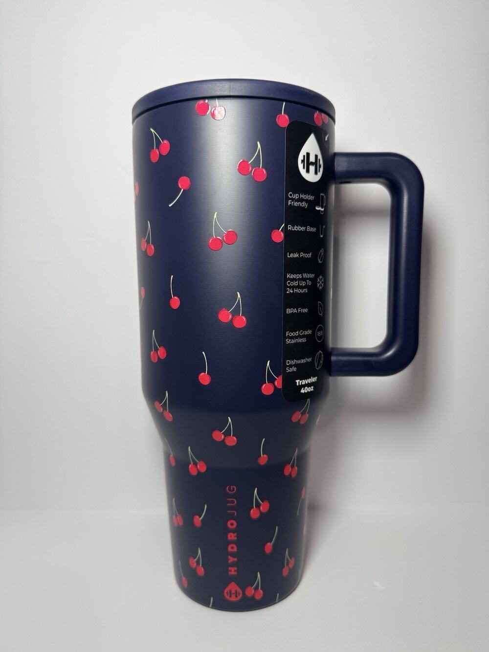 Hydrojug X DSG Exclusive MIDNIGHT CHERRIES 40oz Traveler Tumbler BNWT
